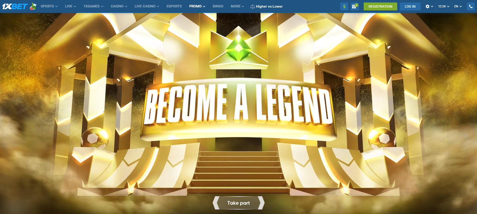 Become a Legend Promotion at 1xBet Singapore