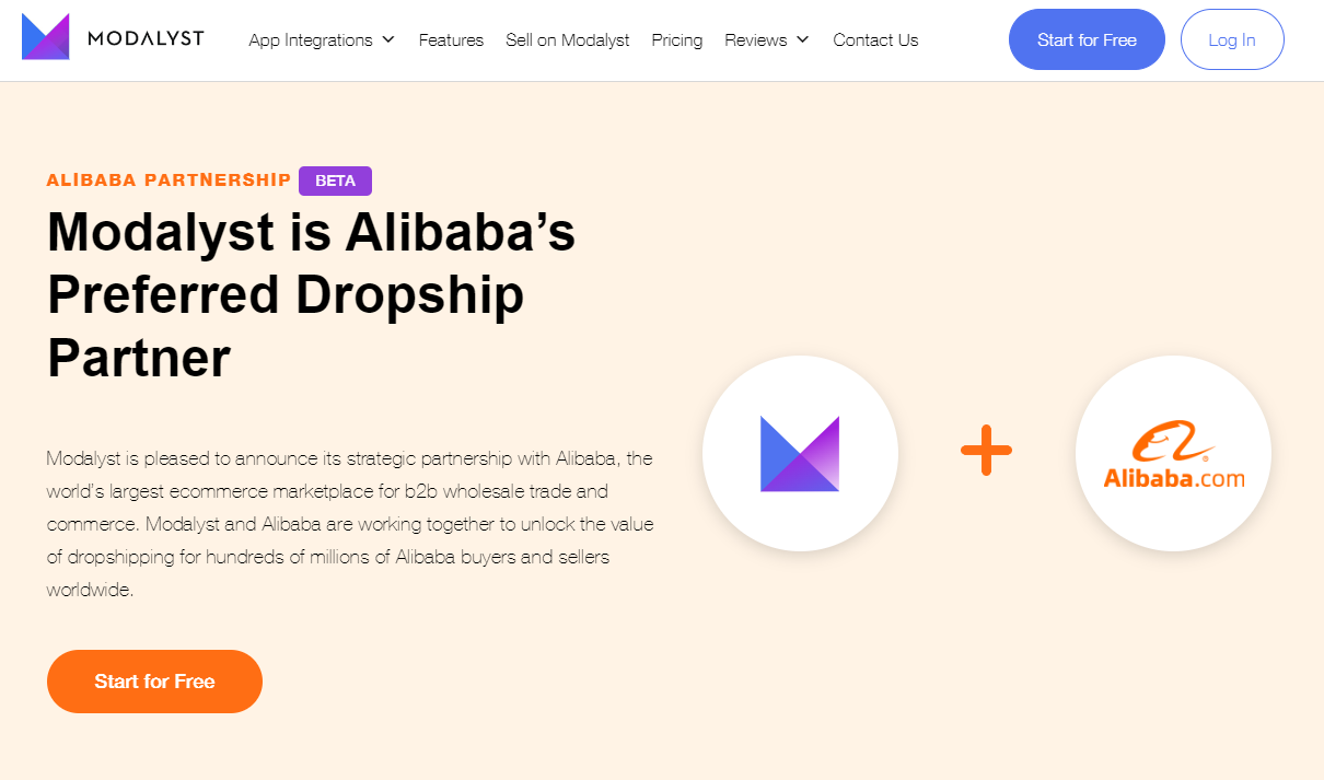 Modalyst - one of the best Alibaba dropshipping apps