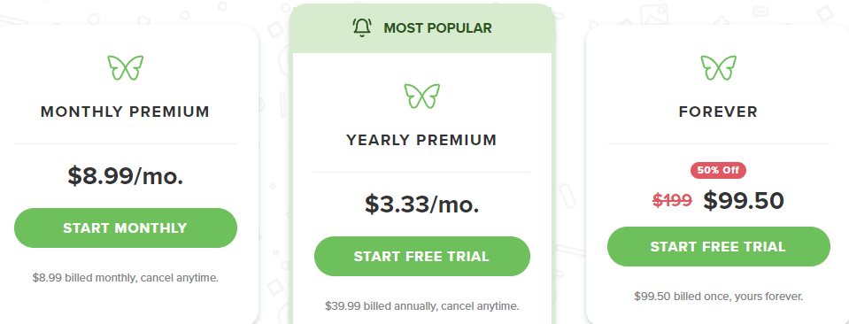 Freedom: Pricing Plans