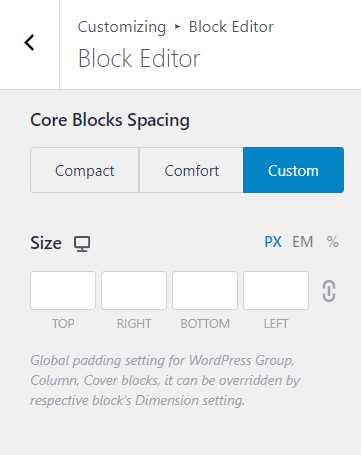 block editor