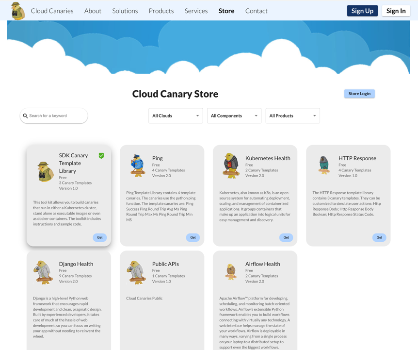 A screenshot of a cloud store

Description automatically generated