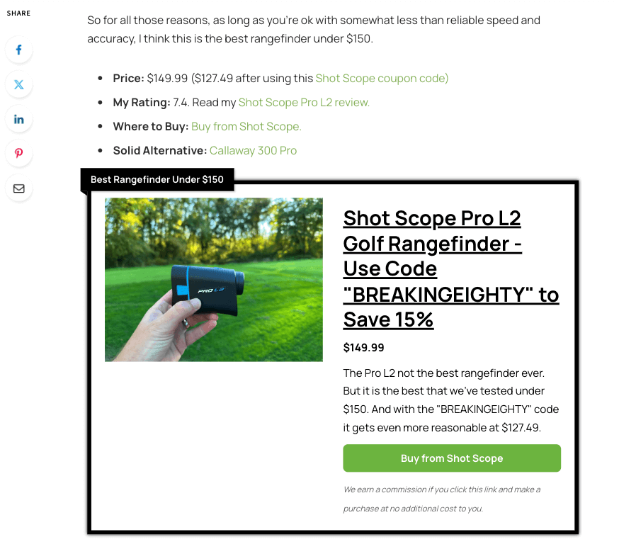 example of product description in product roundup blod post