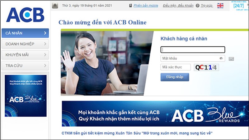 Lịch sử giao dịch ACB