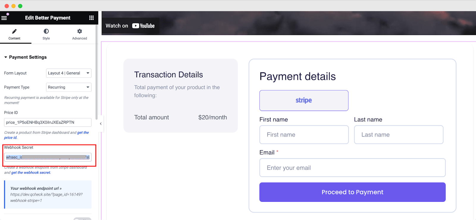 Add Webhook Endpoint For Recurring Payments