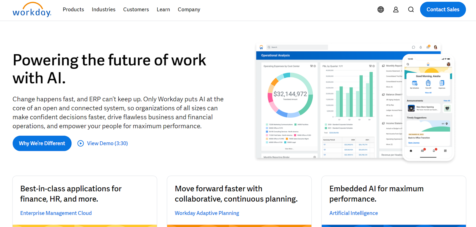 Workday Landing Page