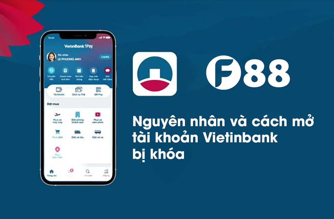 Tài khoản Vietinbank bị khóa