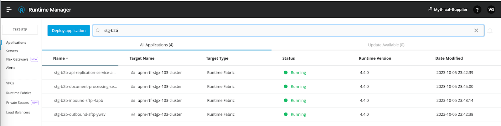 Anypoint Runtime Manager