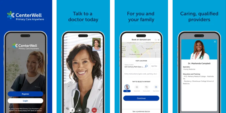 Centerwell PrimaryCareAnywhere Scheduling App