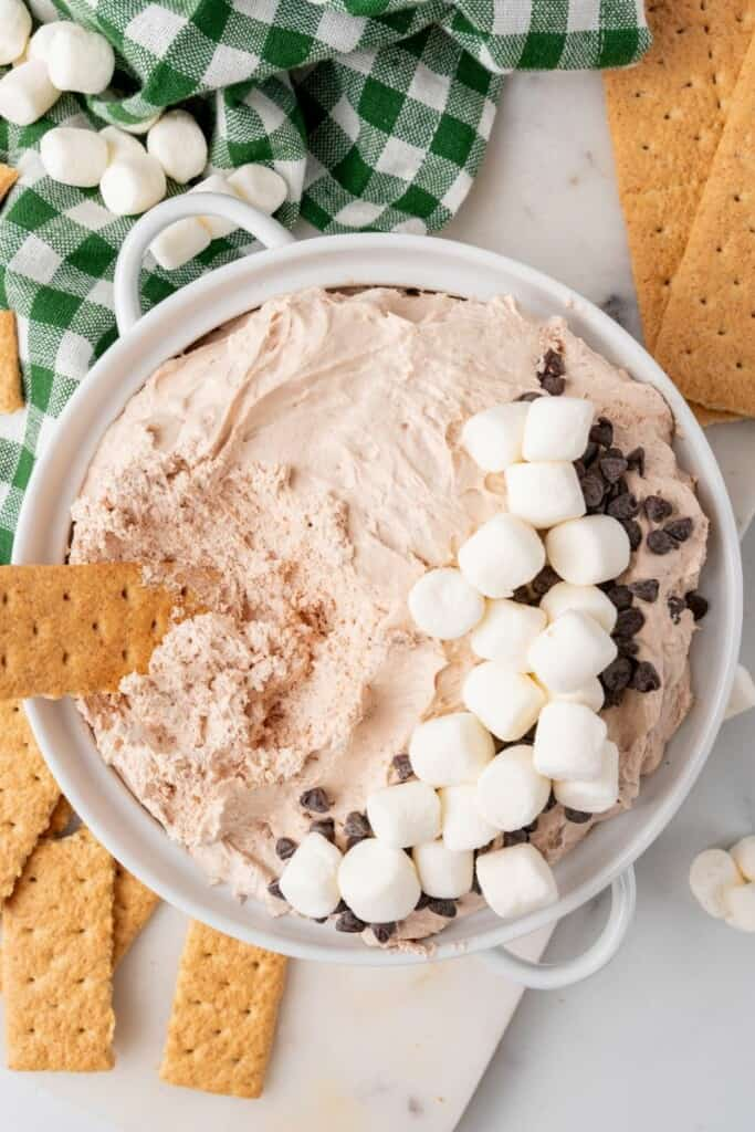 Hot cocoa dip for the hot cocoa desserts collection 