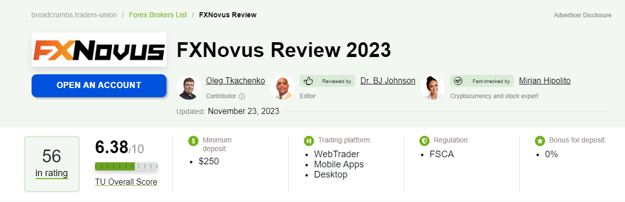 is fxnovus a scam? fxnovus genuine review