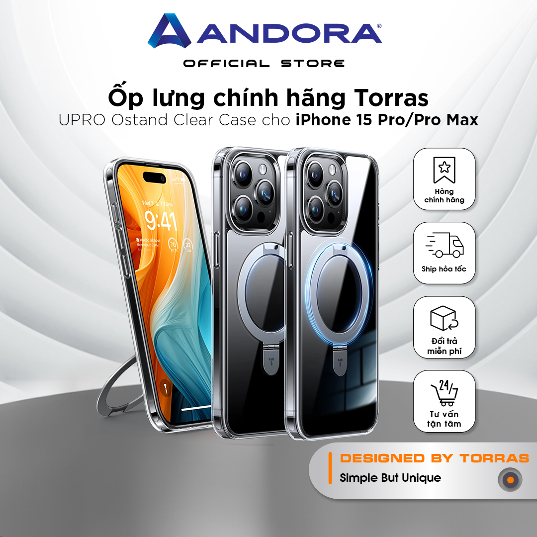 Ốp Lưng TORRAS UPRO Ostand Clear