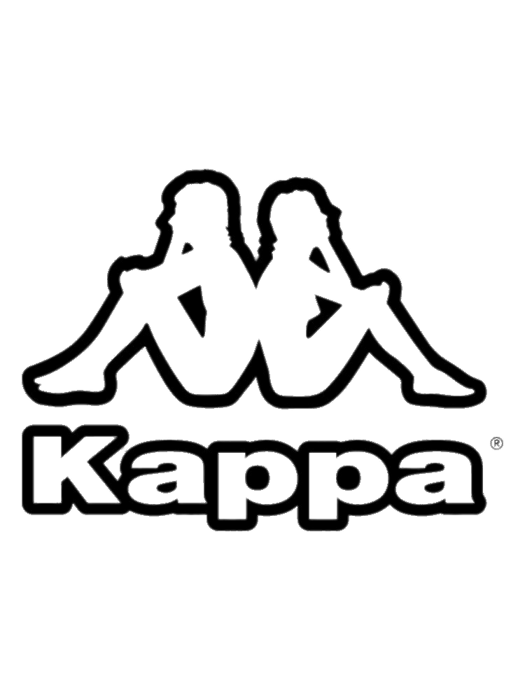 Esboço preto do logotipo Kappa PNG transparente - StickPNG