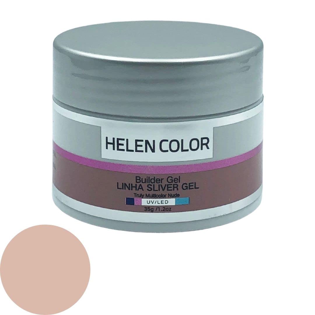 Gel para Unhas de Gel Construtor Helen Color Linha Silver, Nude, 35g, Manicure