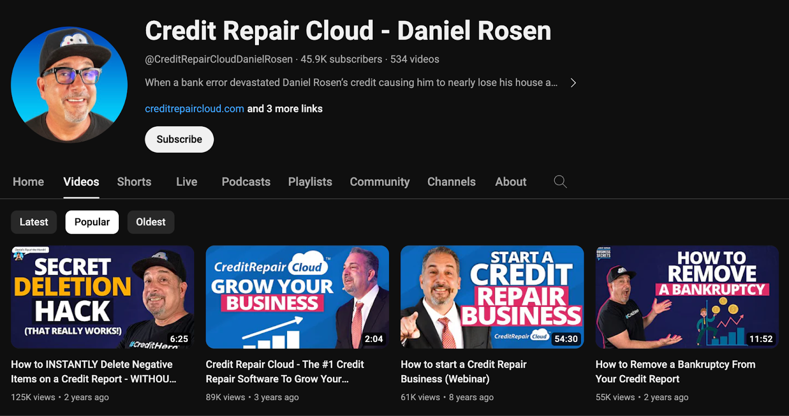 Credit Repair Cloud YouTube