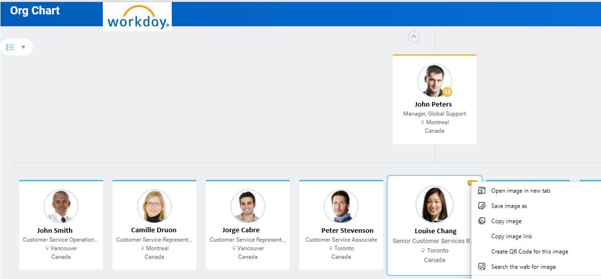 Workday HR directory tool 