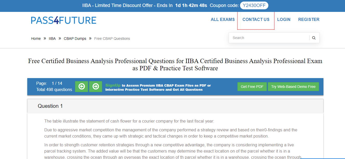 IIBA Core Business Analysis Certification | IIBA Core Business Analysis | IIBA Core Business Analysis Certification Exam