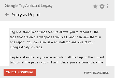 A screenshot of a web recording report

Description automatically generated