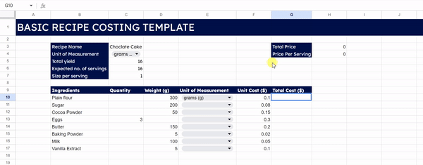 Top 6 FREE Recipe Costing Template Google Sheets How to Make One 2024