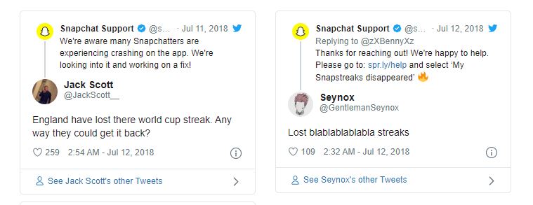 Snapchat Ai chatbot failure example