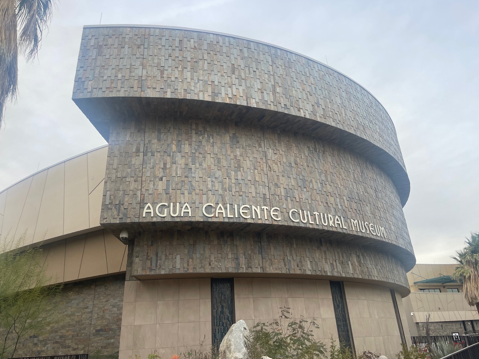 Exterior of the Agua Caliente Cultural Museum in Palm Springs CA.
