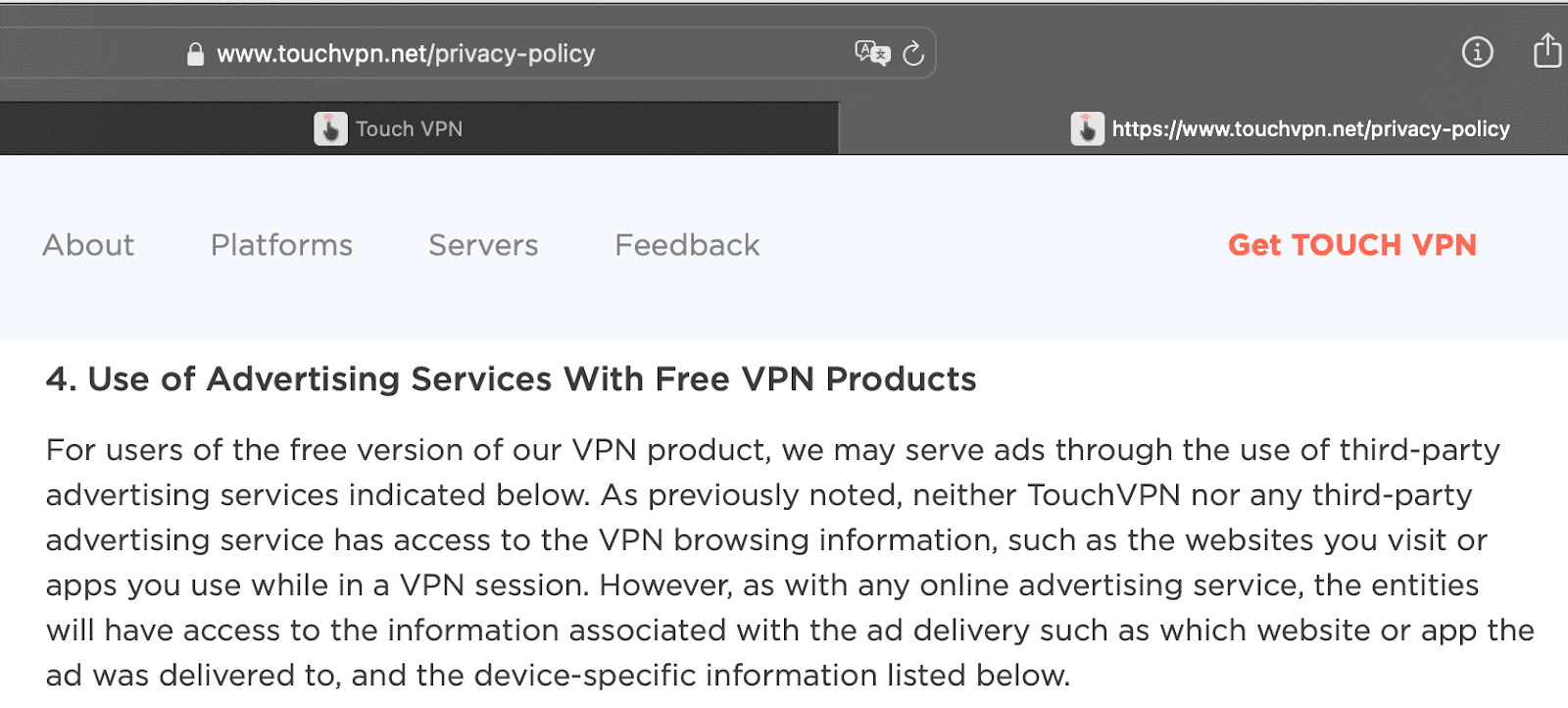 Advertising services partnership