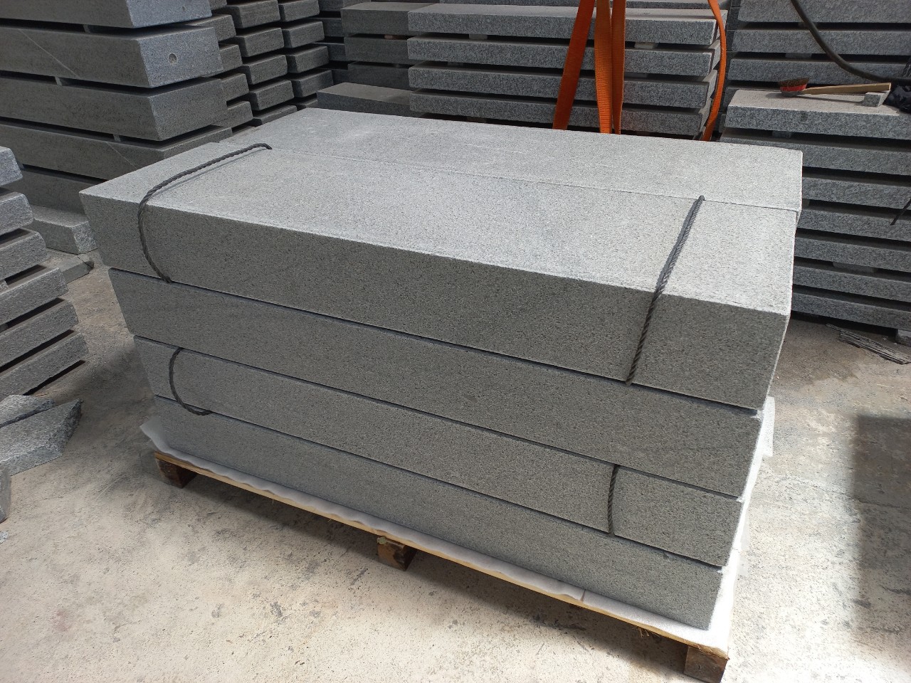 Gray Granite Block Steps from Vietnam