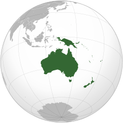 Mapa da Oceania
