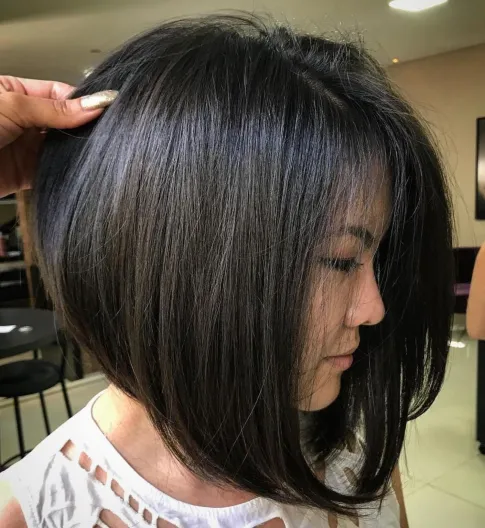Rounded A-Line Lob Shoulder Length Hairstyles