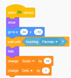 Pacman Game Coded in Scratch
