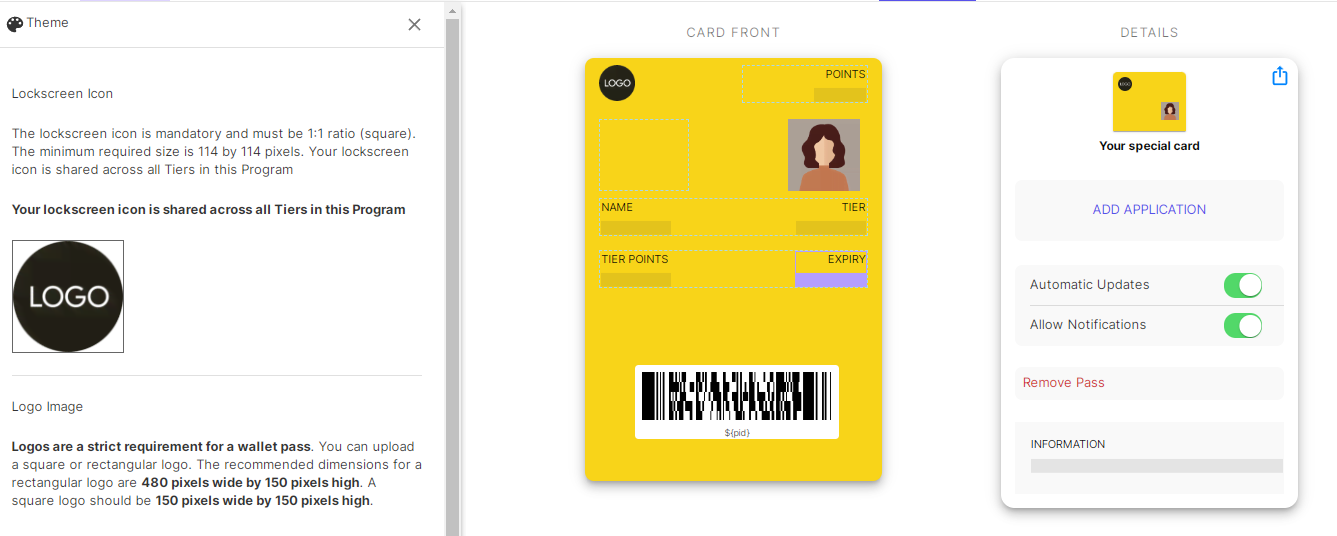 digital membership cards for mobile wallets