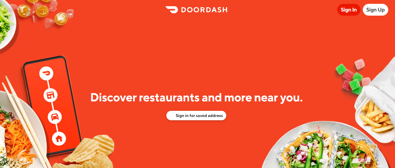 Dordash Food Delivery App