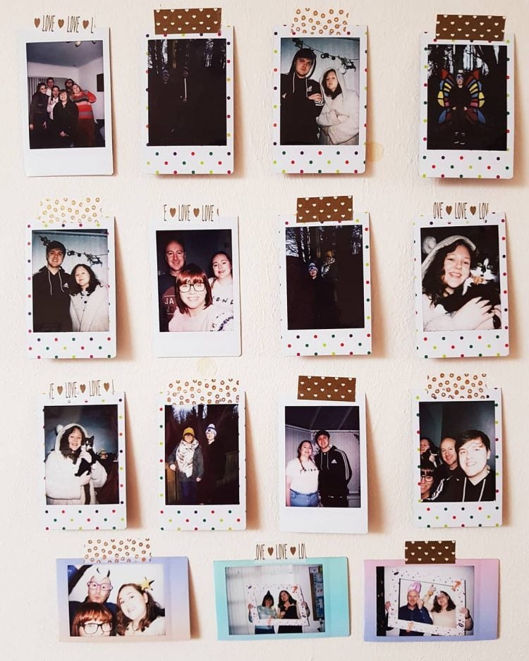 holiday polaroids