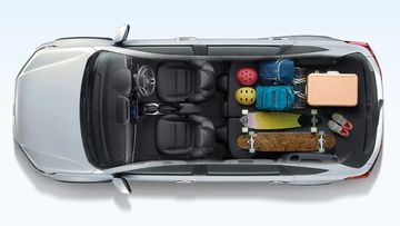 Khi sử dụng đủ 3 hàng ghế, khoang hành lý của Honda BR-V 2024 có dung tích đạt 244 lít. Khi gập phẳng hàng ghế cuối, con số này có thể tăng lên đến 530 lít.