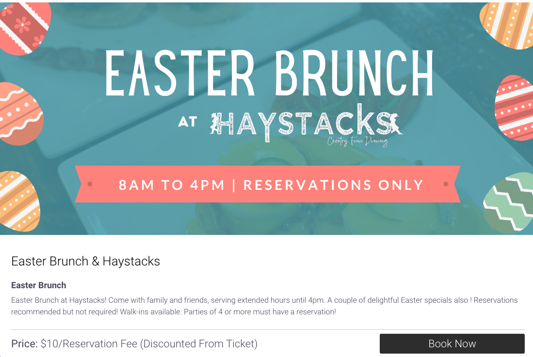 restaurant easter idea