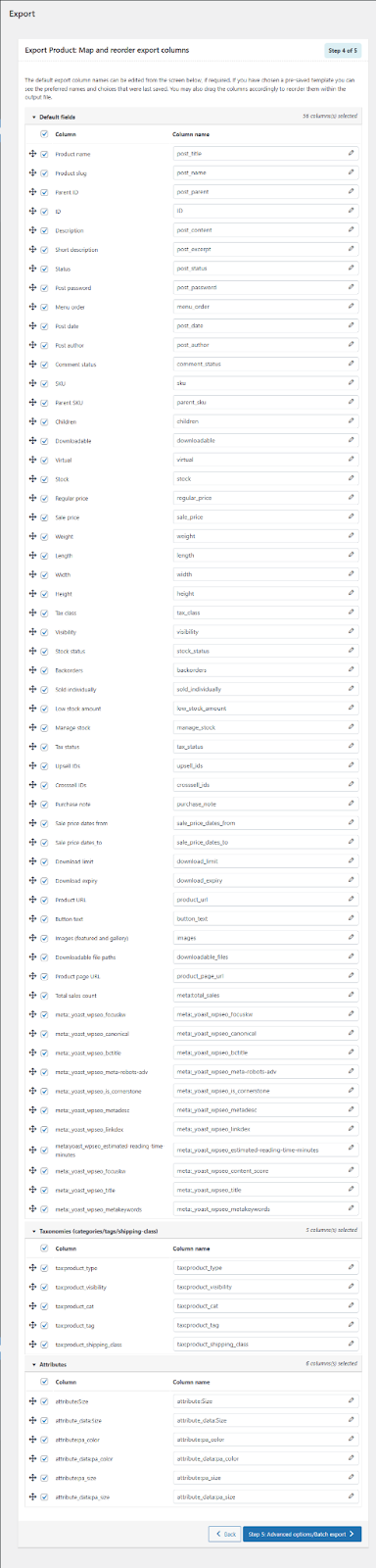 attribute filtering