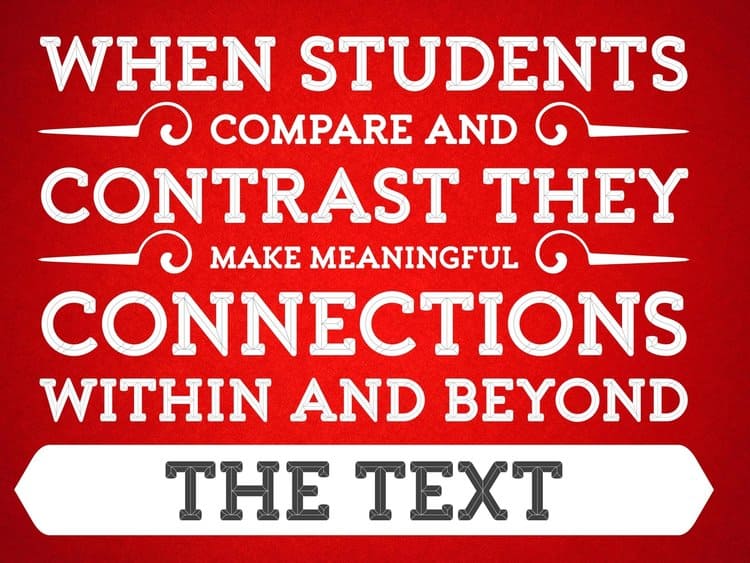 Teaching Compare and Contrast | Literacy Ideas