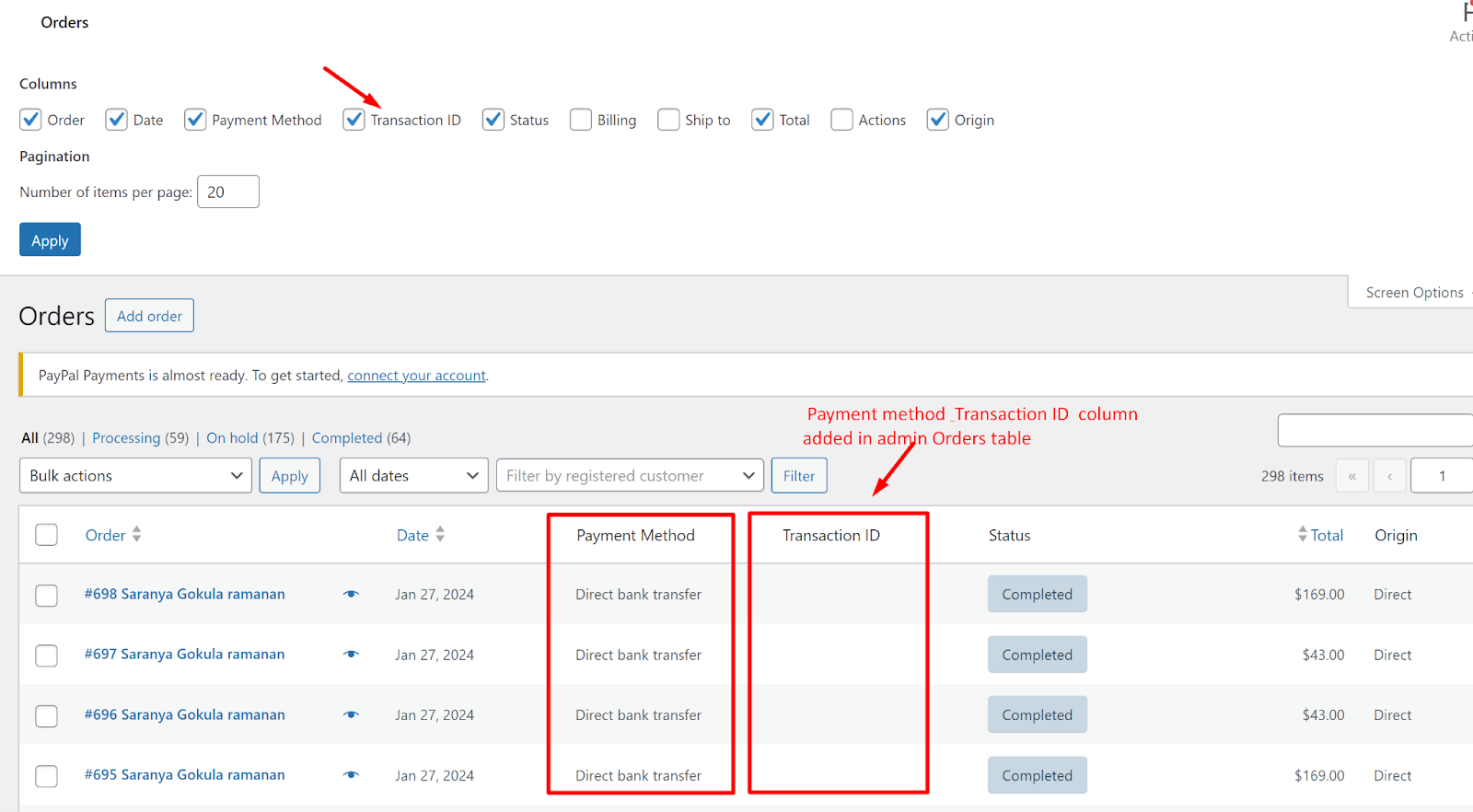 How to Add a Payment Gateway Column in WooCommerce >"Orders" List? - Tyche Softwares