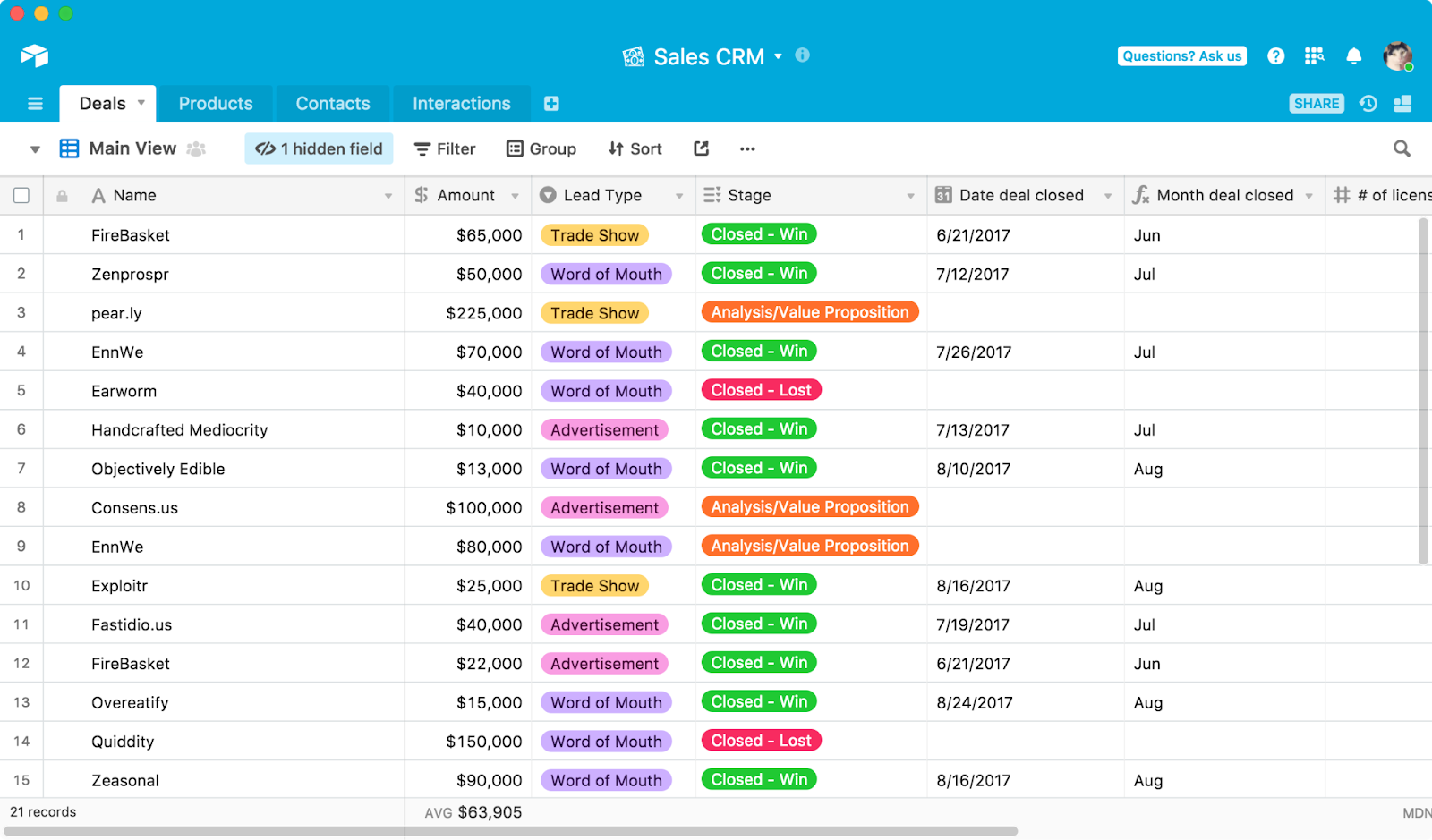 Reporting Capabilities for Airtable