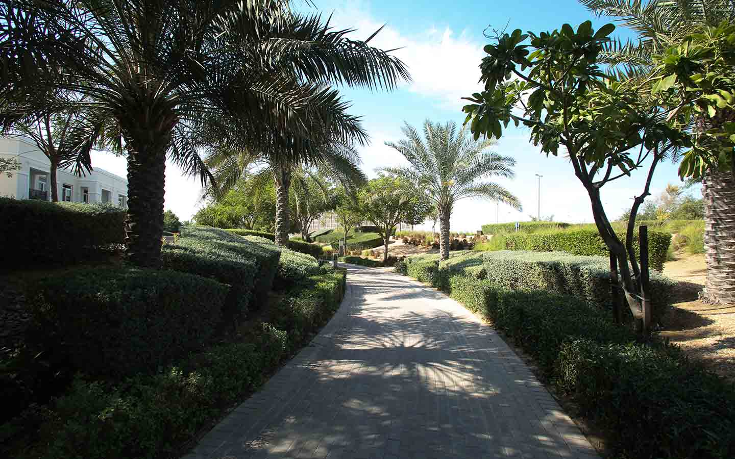 Al Reef has lush green spaces that uplift the natural environment