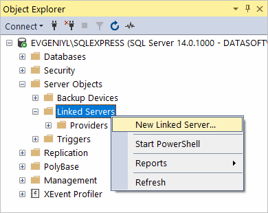 BigQuery to SQL Server: Generating a New Linked Server
