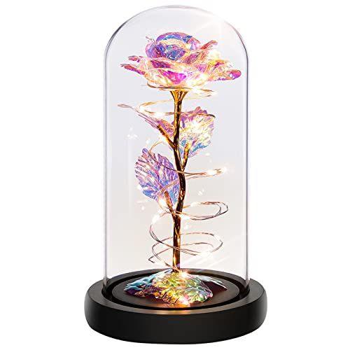 Light-up Rose in a Glass Dome