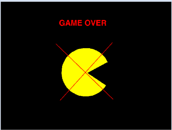 Pacman Game Over Screen