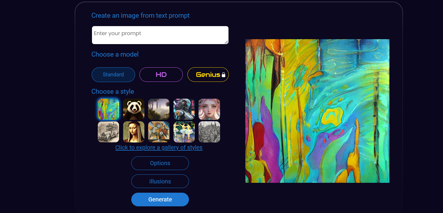 DeepAI's AI Image Generator