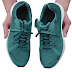 Dusty teal athletic sneakers for women