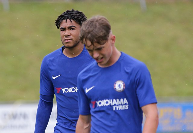 spotcovery-Reece James in the preseason with Chelsea