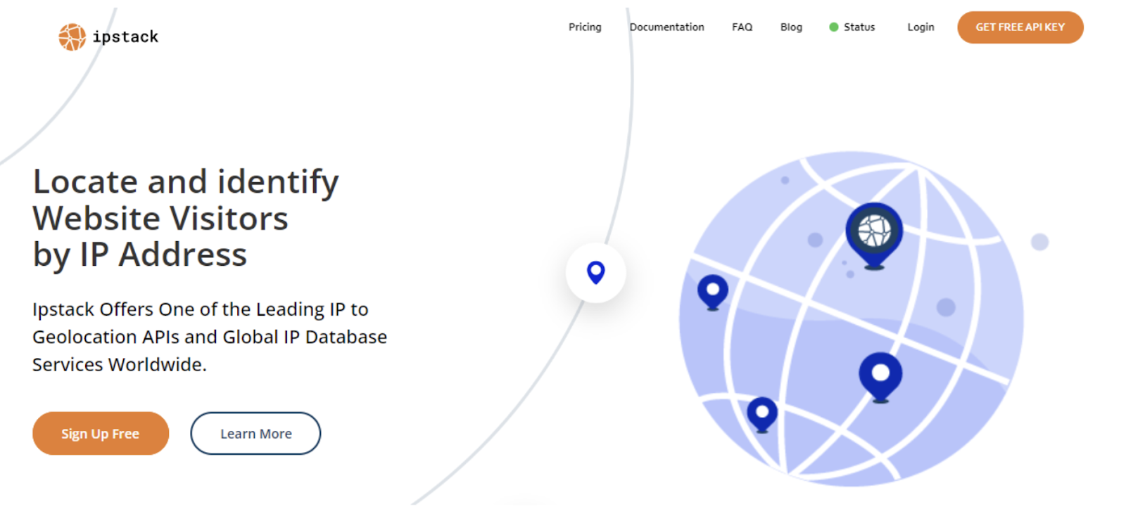 ipstack ip geolocation api home page