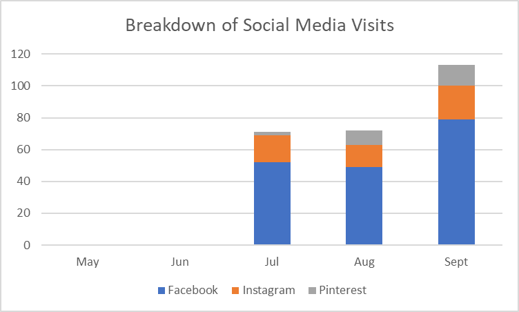 social media visits graph etsy stats