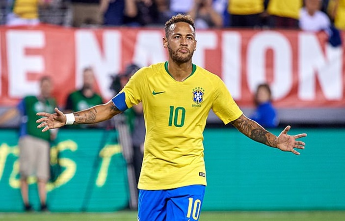 Neymar, người dẫn đầu danh sách lập công cho Brazil với 79 bàn