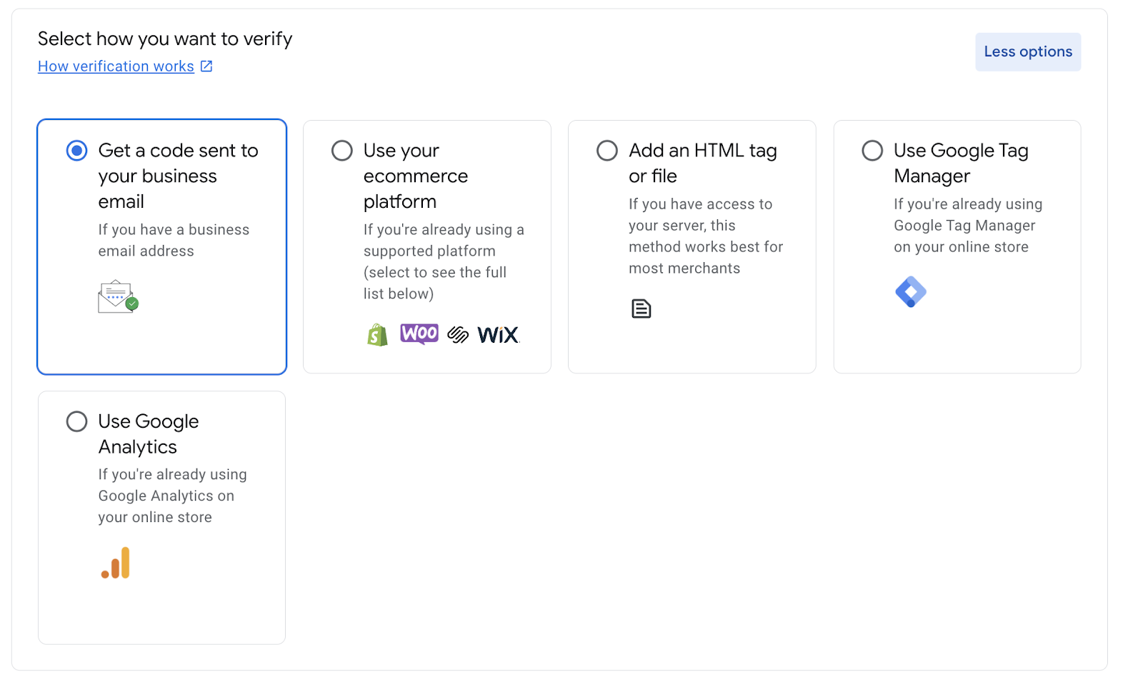 Verifying Ownership for google shopping 