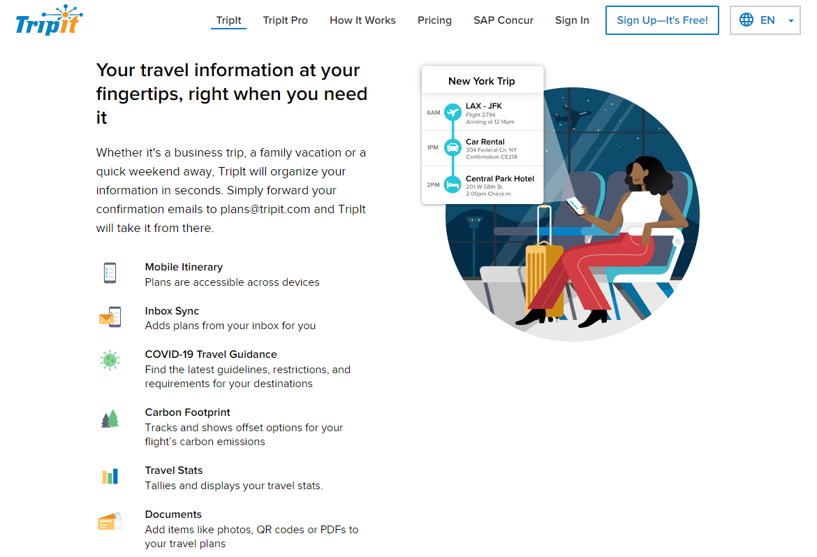 TripIt: Your travel information at your fingertips, right when you need it